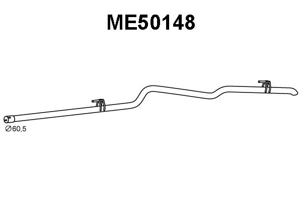 VENEPORTE Труба выхлопного газа ME50148