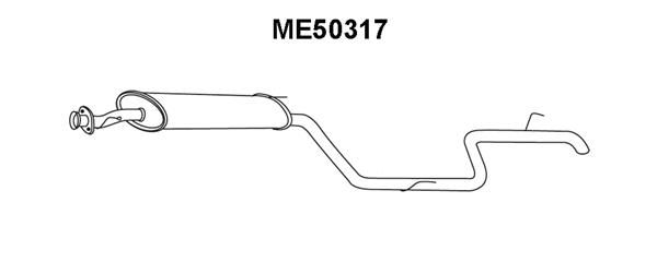 VENEPORTE Глушитель выхлопных газов конечный ME50317