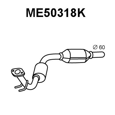 VENEPORTE katalizatoriaus keitiklis ME50318K