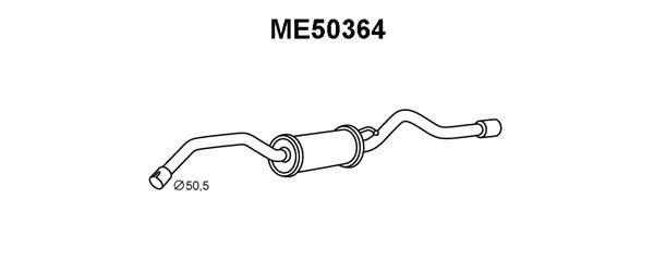 VENEPORTE Глушитель выхлопных газов конечный ME50364
