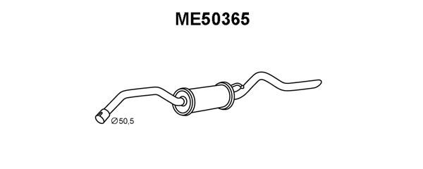 VENEPORTE Глушитель выхлопных газов конечный ME50365