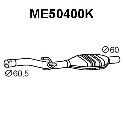 VENEPORTE katalizatoriaus keitiklis ME50400K