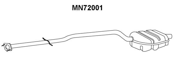 VENEPORTE Глушитель выхлопных газов конечный MN72001
