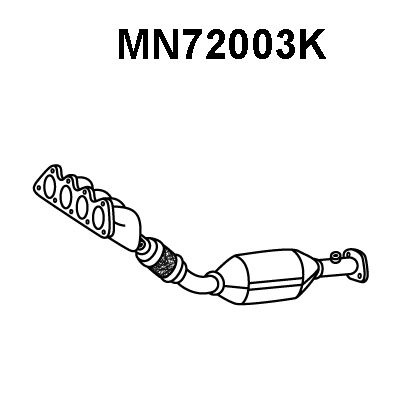 VENEPORTE kolektoriaus katalizatorius MN72003K