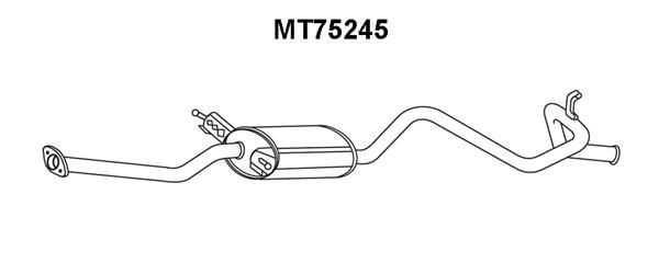 VENEPORTE Глушитель выхлопных газов конечный MT75245