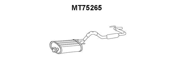 VENEPORTE Глушитель выхлопных газов конечный MT75265