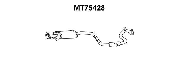 VENEPORTE Предглушитель выхлопных газов MT75428