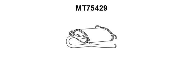 VENEPORTE Глушитель выхлопных газов конечный MT75429