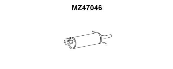 VENEPORTE Глушитель выхлопных газов конечный MZ47046