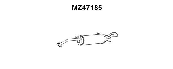 VENEPORTE Глушитель выхлопных газов конечный MZ47185