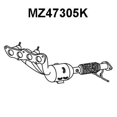 VENEPORTE kolektoriaus katalizatorius MZ47305K