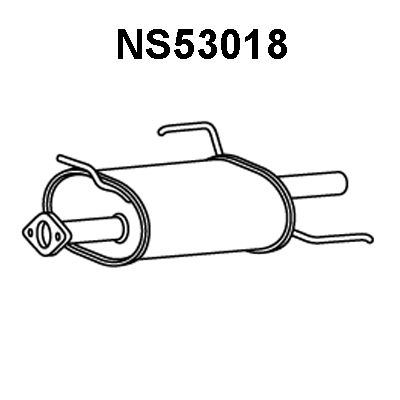 VENEPORTE Глушитель выхлопных газов конечный NS53018