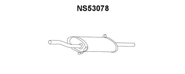 VENEPORTE Глушитель выхлопных газов конечный NS53078