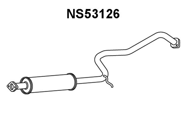 VENEPORTE Средний глушитель выхлопных газов NS53126