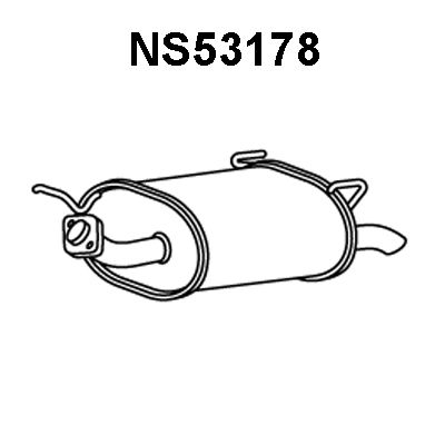 VENEPORTE Глушитель выхлопных газов конечный NS53178