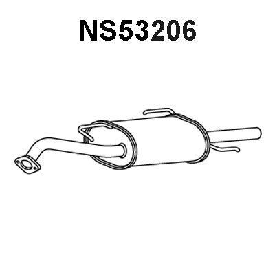 VENEPORTE Глушитель выхлопных газов конечный NS53206