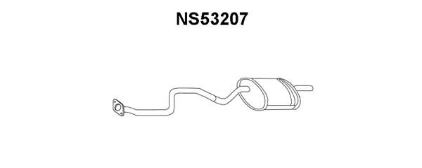 VENEPORTE Глушитель выхлопных газов конечный NS53207