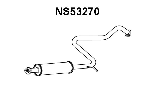 VENEPORTE Средний глушитель выхлопных газов NS53270