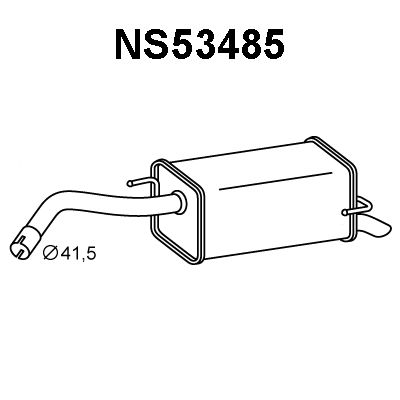 VENEPORTE Глушитель выхлопных газов конечный NS53485