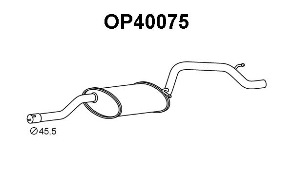 VENEPORTE Глушитель выхлопных газов конечный OP40075