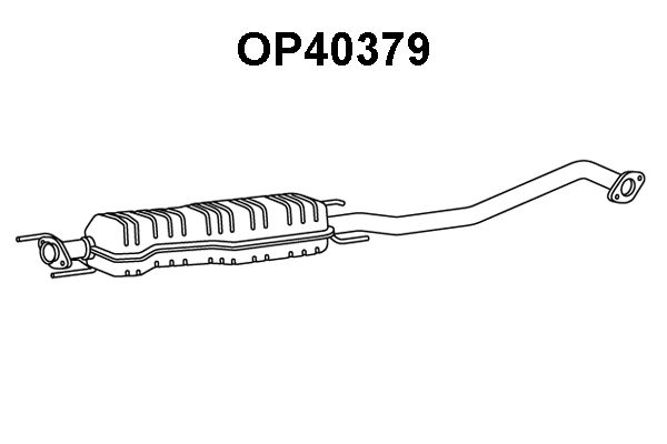 VENEPORTE Средний глушитель выхлопных газов OP40379