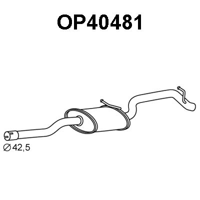 VENEPORTE Глушитель выхлопных газов конечный OP40481