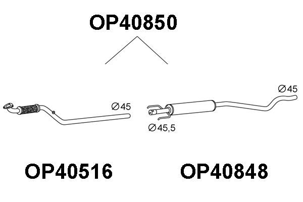 VENEPORTE priekinis duslintuvas OP40850