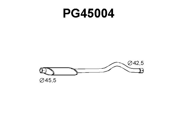 VENEPORTE Предглушитель выхлопных газов PG45004