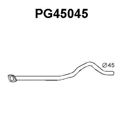 VENEPORTE Труба выхлопного газа PG45045