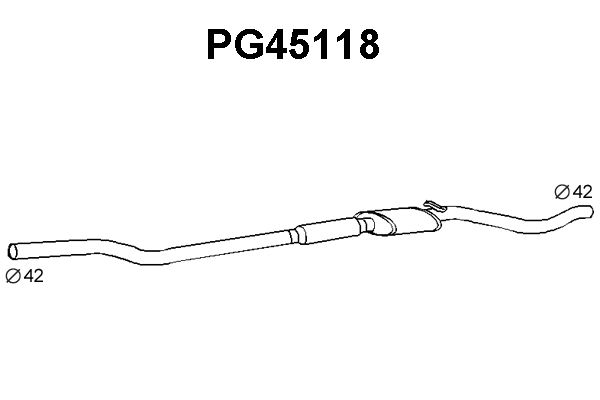 VENEPORTE Предглушитель выхлопных газов PG45118