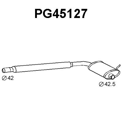 VENEPORTE Предглушитель выхлопных газов PG45127