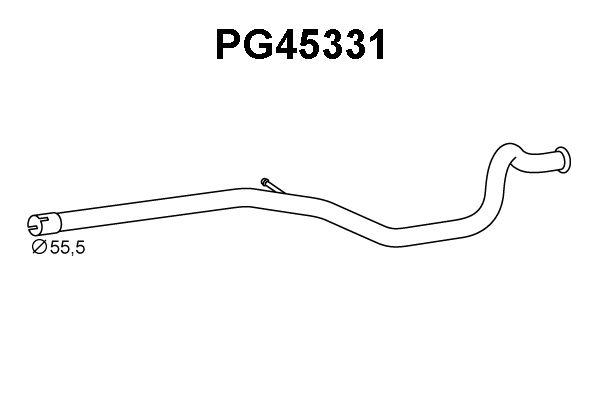 VENEPORTE Труба выхлопного газа PG45331