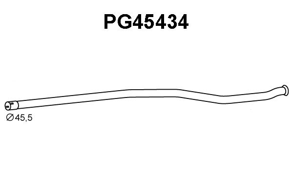 VENEPORTE Труба выхлопного газа PG45434