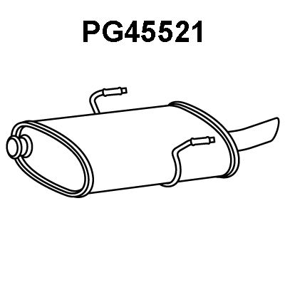 VENEPORTE Глушитель выхлопных газов конечный PG45521