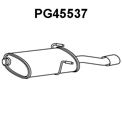 VENEPORTE Глушитель выхлопных газов конечный PG45537