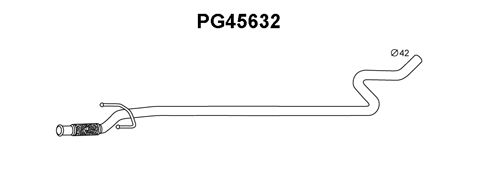 VENEPORTE Труба выхлопного газа PG45632