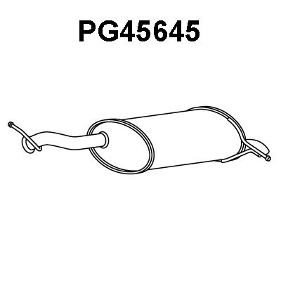 VENEPORTE Глушитель выхлопных газов конечный PG45645