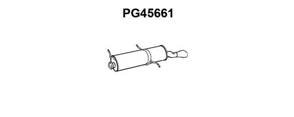 VENEPORTE Средний глушитель выхлопных газов PG45661