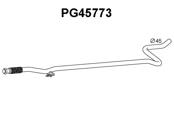 VENEPORTE Труба выхлопного газа PG45773