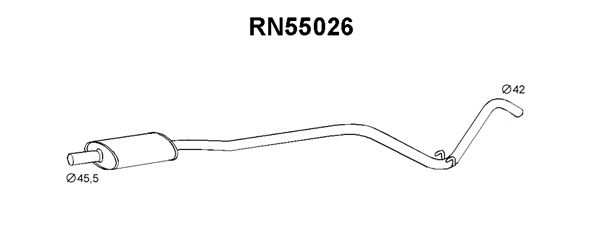 VENEPORTE vidurinis duslintuvas RN55026