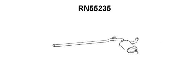 VENEPORTE Средний глушитель выхлопных газов RN55235