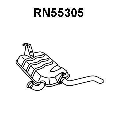 VENEPORTE Глушитель выхлопных газов конечный RN55305
