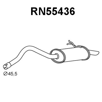 VENEPORTE Глушитель выхлопных газов конечный RN55436