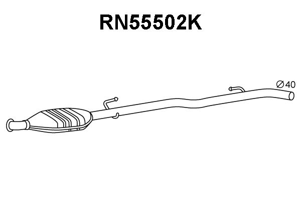 VENEPORTE katalizatoriaus keitiklis RN55502K