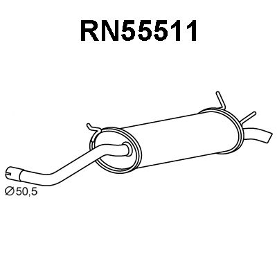 VENEPORTE Глушитель выхлопных газов конечный RN55511