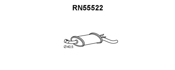 VENEPORTE Глушитель выхлопных газов конечный RN55522