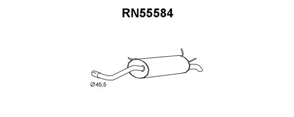 VENEPORTE Глушитель выхлопных газов конечный RN55584