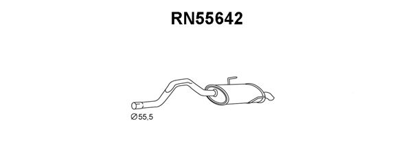 VENEPORTE Глушитель выхлопных газов конечный RN55642