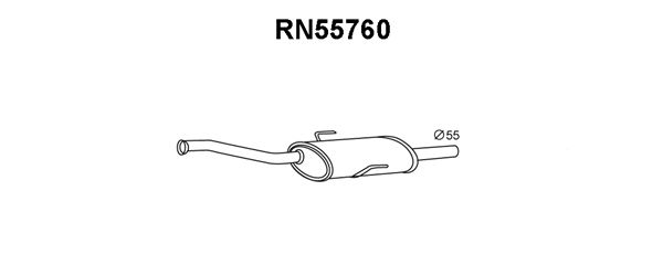 VENEPORTE Предглушитель выхлопных газов RN55760