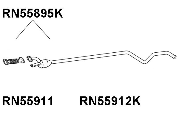 VENEPORTE katalizatoriaus keitiklis RN55895K